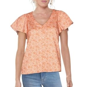 NWT PARKER Gloria Floral Button Down Top